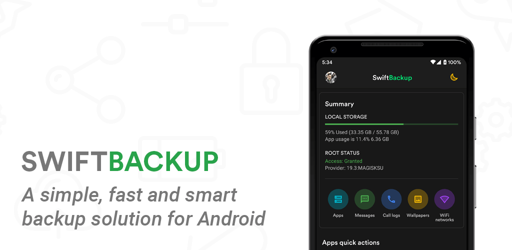 دانلود Swift Backup Full ۳.۵.۳ – برنامه پشتیبان گیری سریع و کارآمد اندروید!