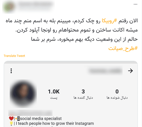 ماجرای ساخت اکانت فیک برای سلبریتی‌ها در روبیکا از سیر تا پیاز