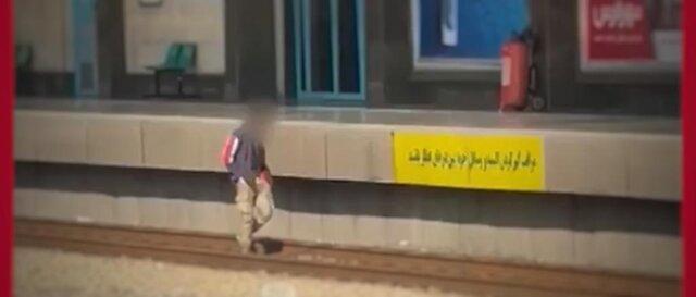 ماجرای ورود غیرمجاز فردی به حریم ریلی متروی تهران
