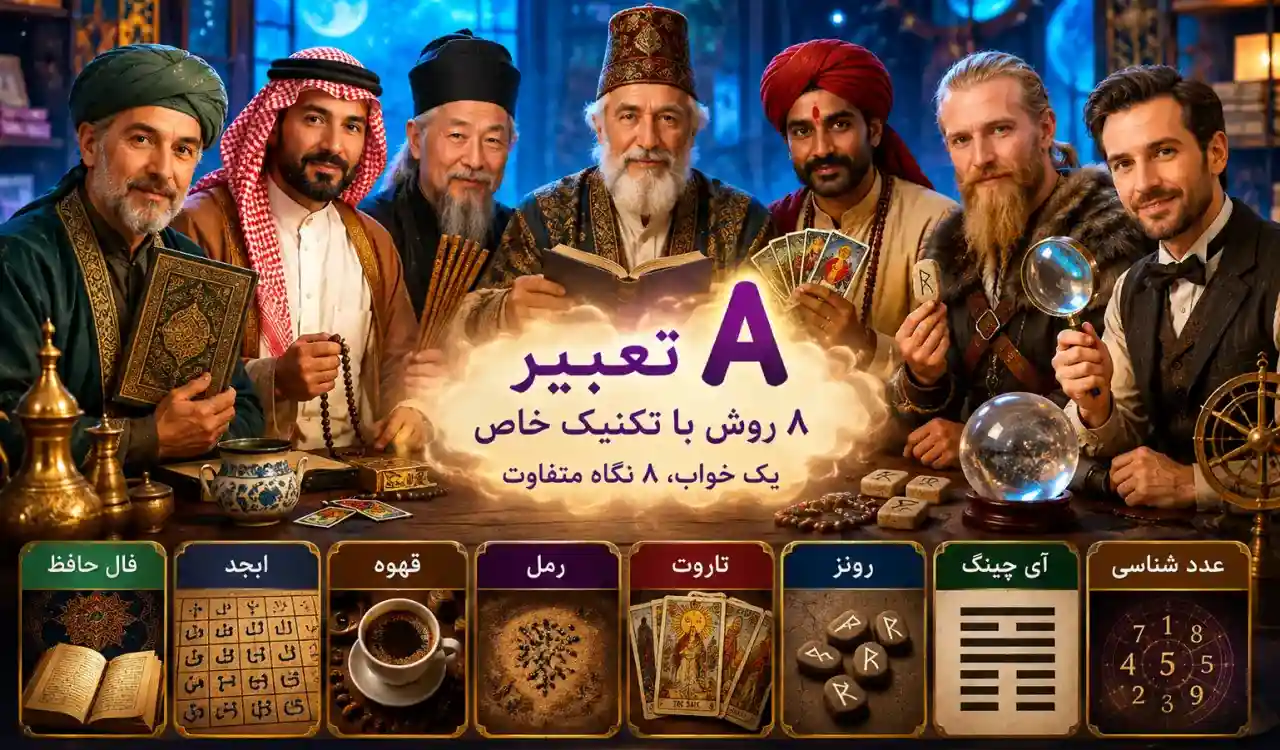 8 تعبیر با 8 فال تعبیرک