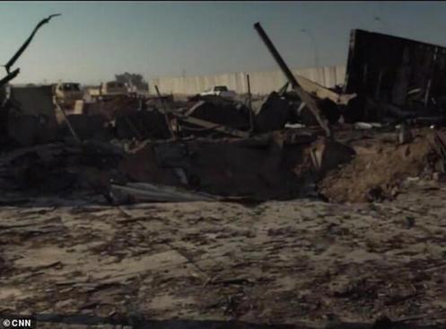 پایگاه آمریکا پس از حمله موشکی ایران(+عکس)