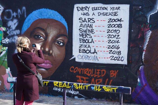 رد پای کرونا بر دیوارهای جهان/ عکس|خبر فوری رد پای کرونا بر دیوارهای جهان/ عکس|خبر فوری