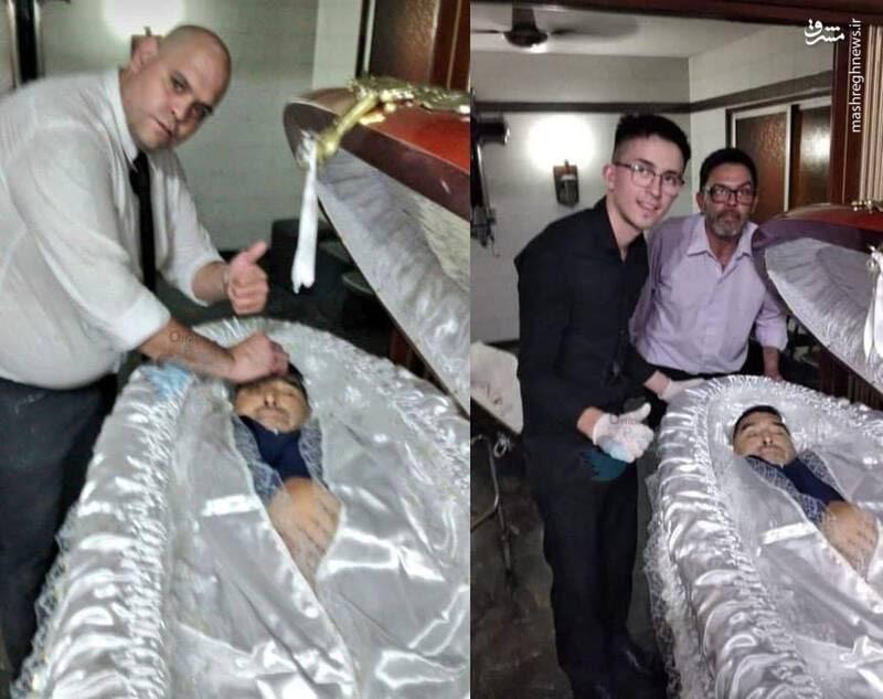 عکس | بدترین و غیراخلاقی‌ترین سلفی دنیا؛ وقتی به پیکر مارادونا بی‌احترامی شد!