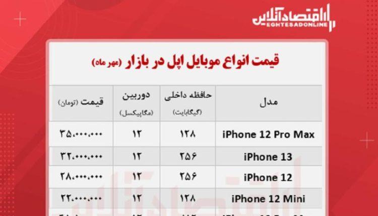قیمت گوشی های آیفون در بازار چقدر است؟ قیمت گوشی های آیفون در بازار چقدر است؟
