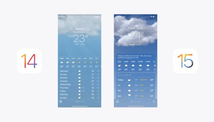 مقایسه ios 15 با ios 15
