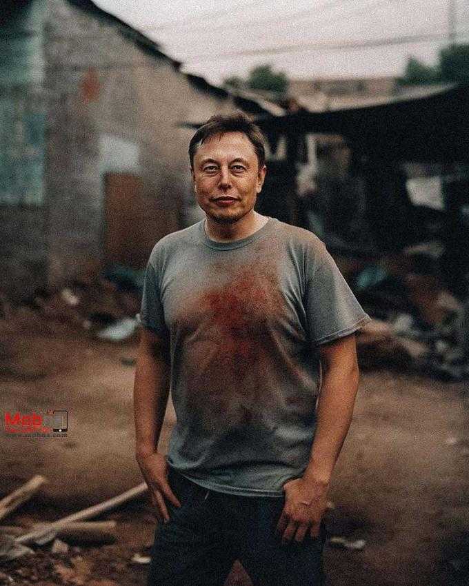 تصویرسازی هوش مصنوعی از شکل و شمایل میلیاردرهای معروف اگر زاغه نشین بودند! (عکس)