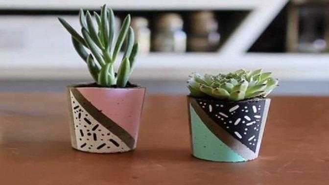 معرفی ایده‌های خاص برای تزئین گلدان سفالی