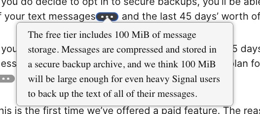 سیگنال قابلیت پشتیبانگیری از چتها را معرفی کرد: طرحهای رایگان و پولی