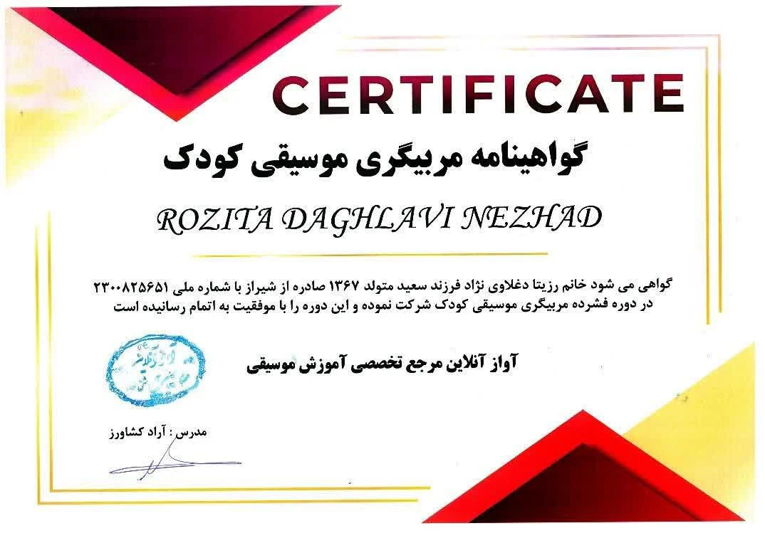 بیوگرافی رزیتا دغلاوی نژاد دختر شایسته ایران