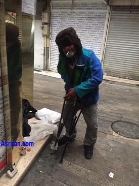 بازار تجریش پاتوق جدید معتادان بی خانمان در تهران