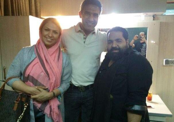 عابدزاده و همسرش در کنار خواننده محبوب/عکس|خبر فوری