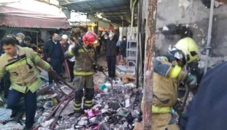 حادثه در تهران/ 2 کشته و 8 مصدوم بر اثر آتش‌سوزی در بازار گل محلاتی